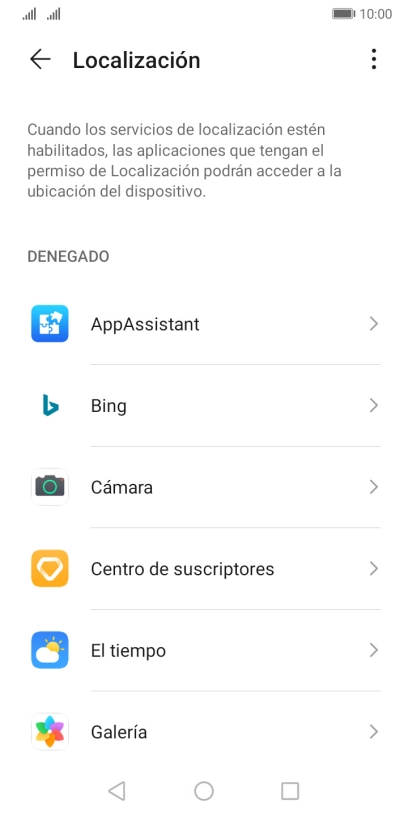 Pulsa la app deseada.
