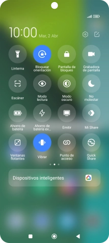 Pulsa el icono de modo de ahorro de energía para activar la función.
