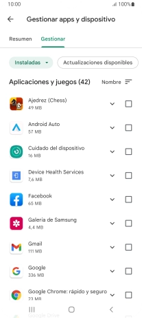 Pulsa la app deseada.