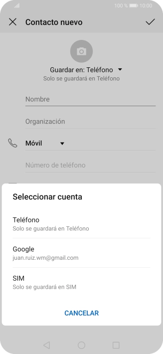 Pulsa Teléfono.