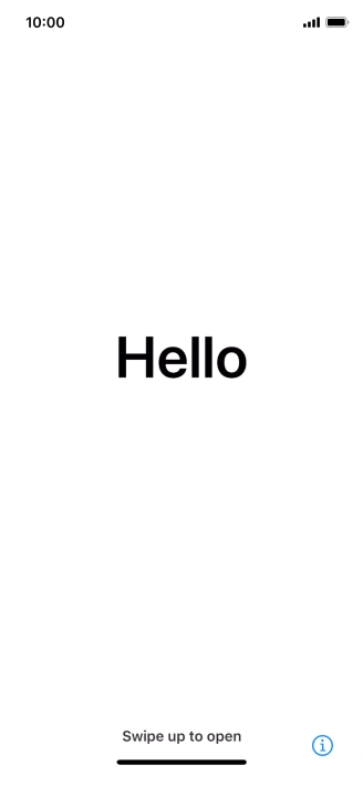 Desliza el dedo hacia arriba desde la parte inferior de la pantalla.