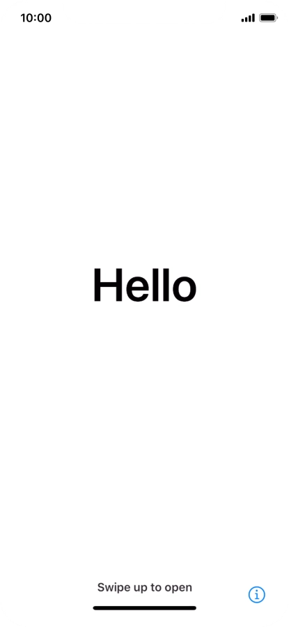 Desliza el dedo hacia arriba desde la parte inferior de la pantalla.