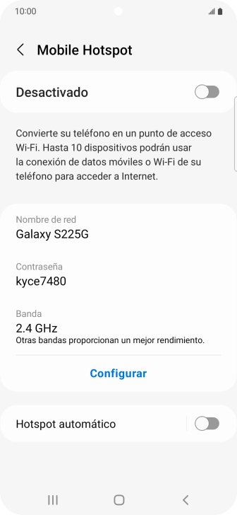 Pulsa Configurar.