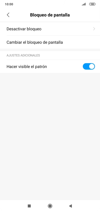 Pulsa Desactivar bloqueo e introduce el código de seguridad actual.