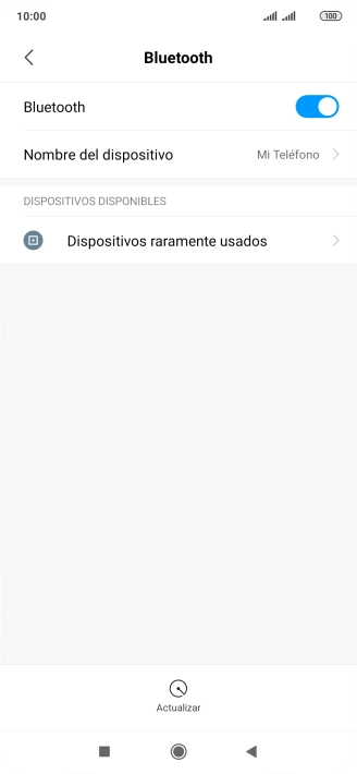 Pulsa Dispositivos raramente usados.