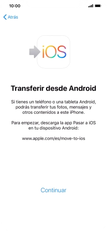 Para transferir contenido a tu teléfono, tienes que haber instalado la app 