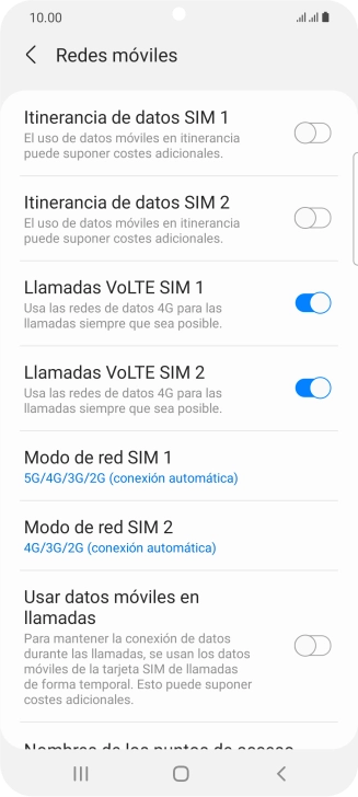 Pulsa el indicador junto a 