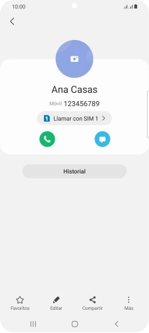 Pulsa la tecla de inicio para terminar y regresar a la pantalla de inicio.