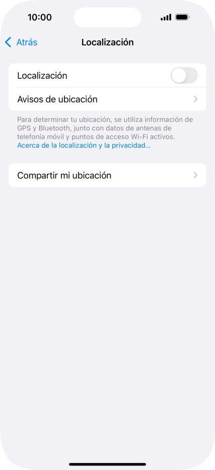 Pulsa el indicador junto a 