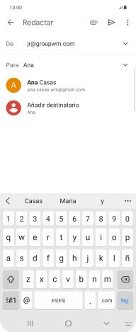 Pulsa el contacto deseado.