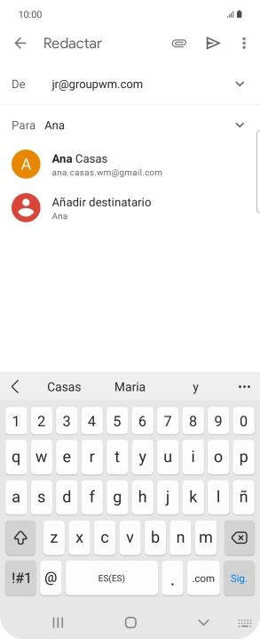 Pulsa el contacto deseado.