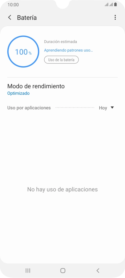 Pulsa Modo de rendimiento.