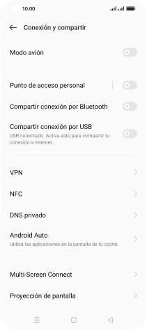 Pulsa Punto de acceso personal.