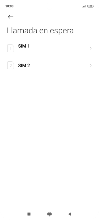 Pulsa la tarjeta SIM deseada.