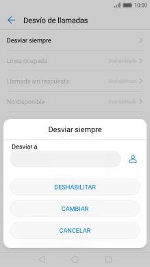 Pulsa DESHABILITAR.