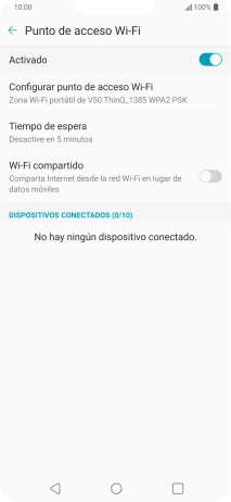 Pulsa la tecla de inicio para terminar y regresar a la pantalla de inicio.