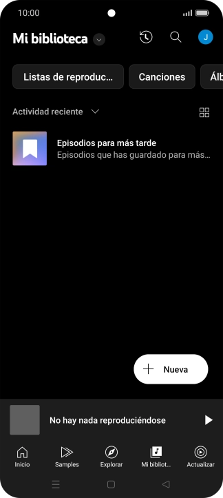 Pulsa la lista desplegable.