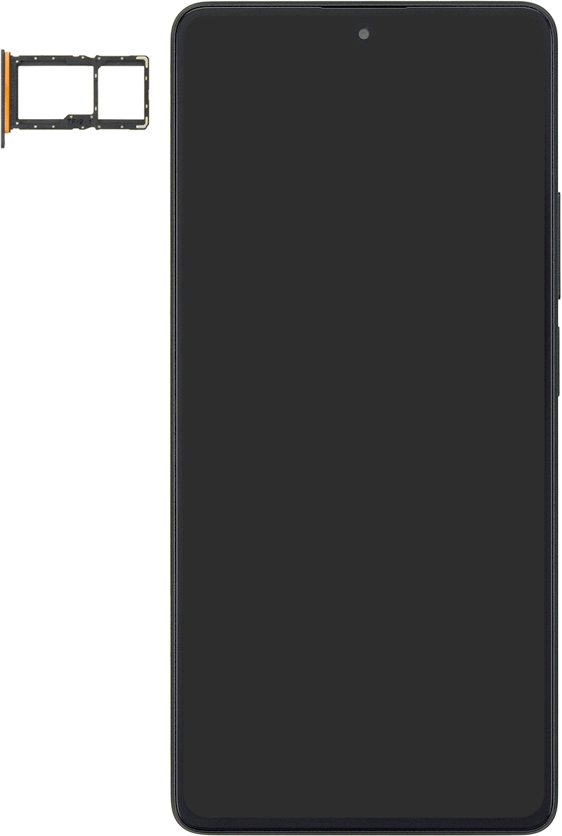 Gira la tarjeta SIM de modo que la esquina biselada de la tarjeta coincida con la esquina biselada de su contenedor. A continuación insértala en el contenedor.