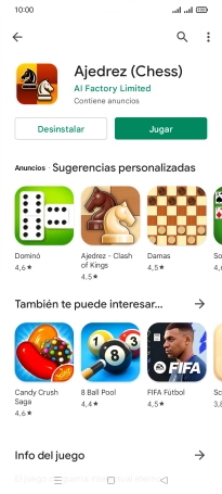 Pulsa la tecla de inicio para terminar y regresar a la pantalla de inicio.