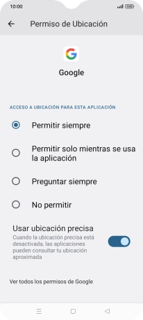 Pulsa el ajuste deseado.