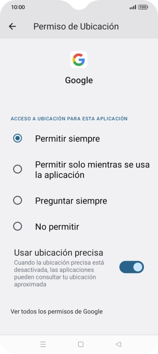 Pulsa el ajuste deseado.