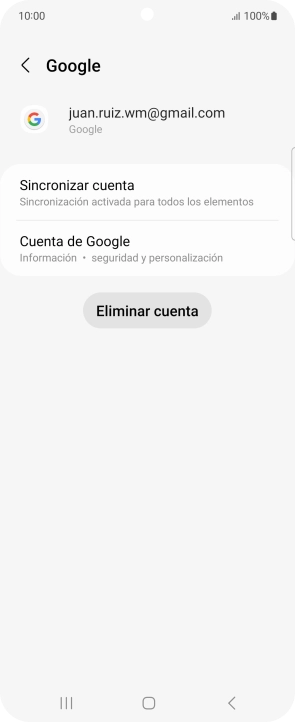 Pulsa Sincronizar cuenta.