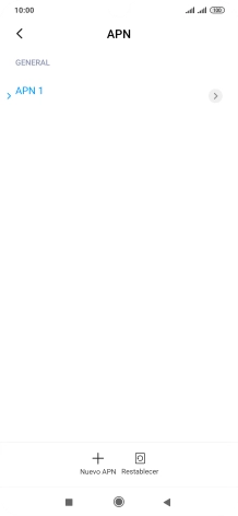 Pulsa Nuevo APN.