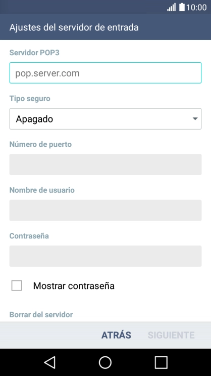 Pulsa en el campo bajo 