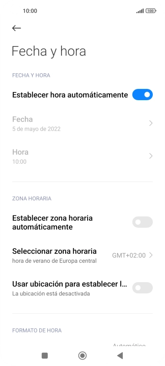 Pulsa el indicador junto a 