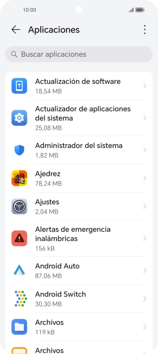 Pulsa la app deseada.