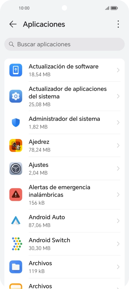 Pulsa la app deseada.