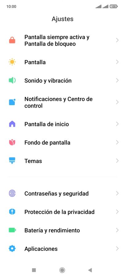 Pulsa Sonido y vibración.