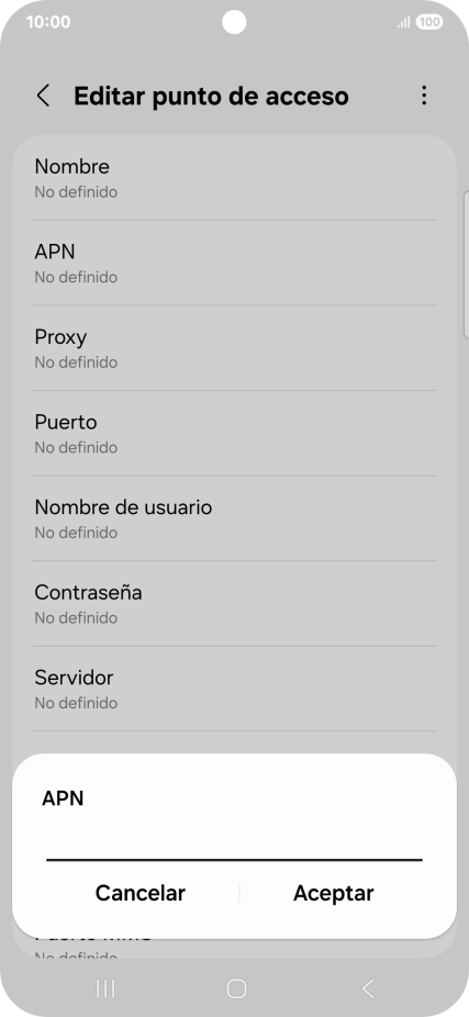 Introduce airtelwap.es y pulsa Aceptar.