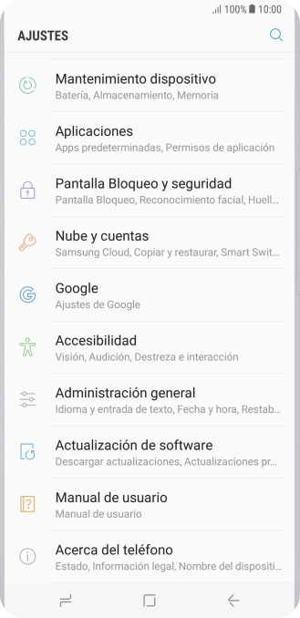 Pulsa Nube y cuentas.