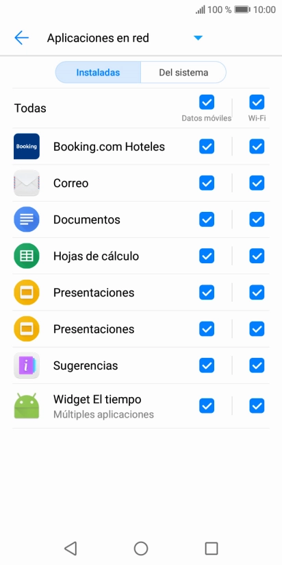 Pulsa en el campo de la columna 