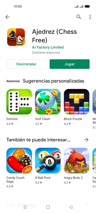 Pulsa la tecla de inicio para terminar y regresar a la pantalla de inicio.