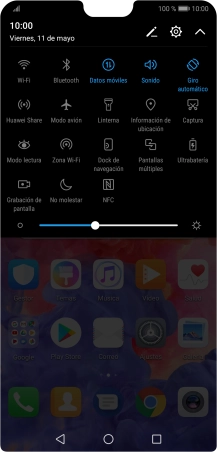 Pulsa Modo avión para activar o desactivar la función.