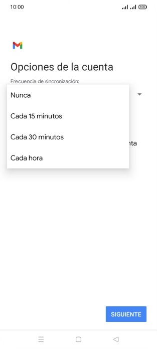 Pulsa el ajuste deseado.