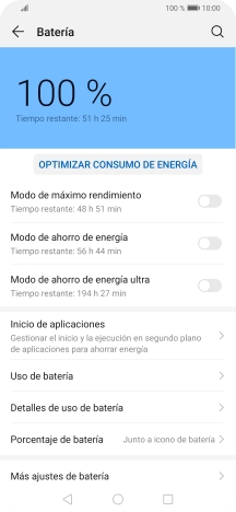 Pulsa el indicador junto al ajuste deseado para activar la función.