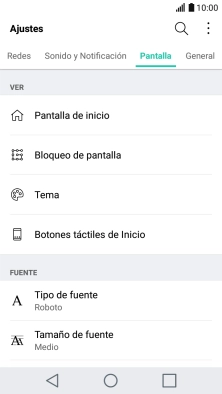 Pulsa Bloqueo de pantalla.