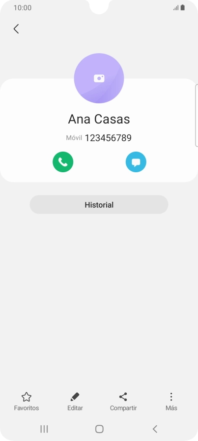 Pulsa la tecla de inicio para terminar y regresar a la pantalla de inicio.