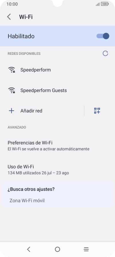 Pulsa la red wifi deseada.