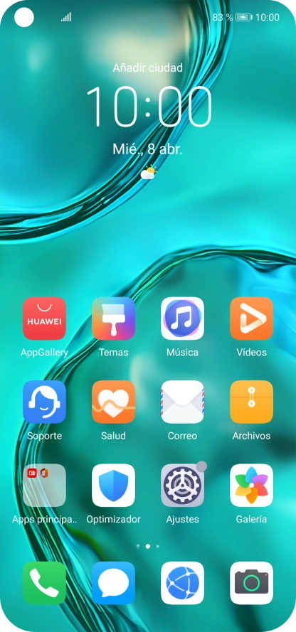 Cuando el icono de carga de batería aparece en la pantalla, el teléfono se está cargando.