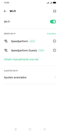 Pulsa Ajustes avanzados.