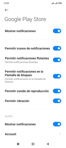 Pulsa el indicador junto a 