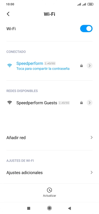 Pulsa la tecla de inicio para terminar y regresar a la pantalla de inicio.