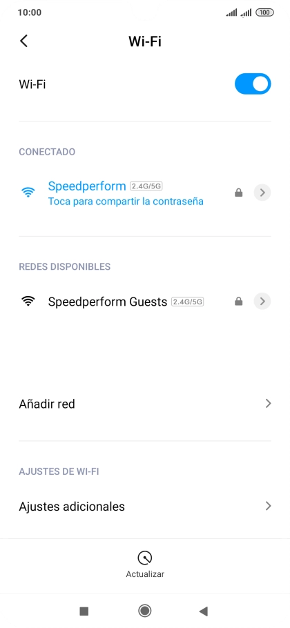 Pulsa la tecla de inicio para terminar y regresar a la pantalla de inicio.