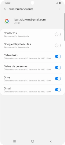 Pulsa el indicador junto a 