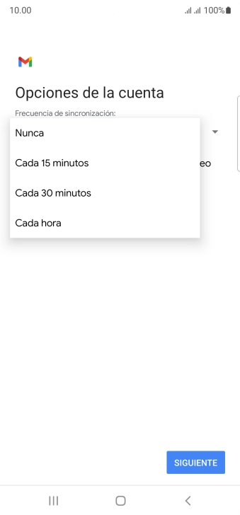 Pulsa el ajuste deseado.