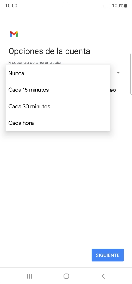 Pulsa el ajuste deseado.